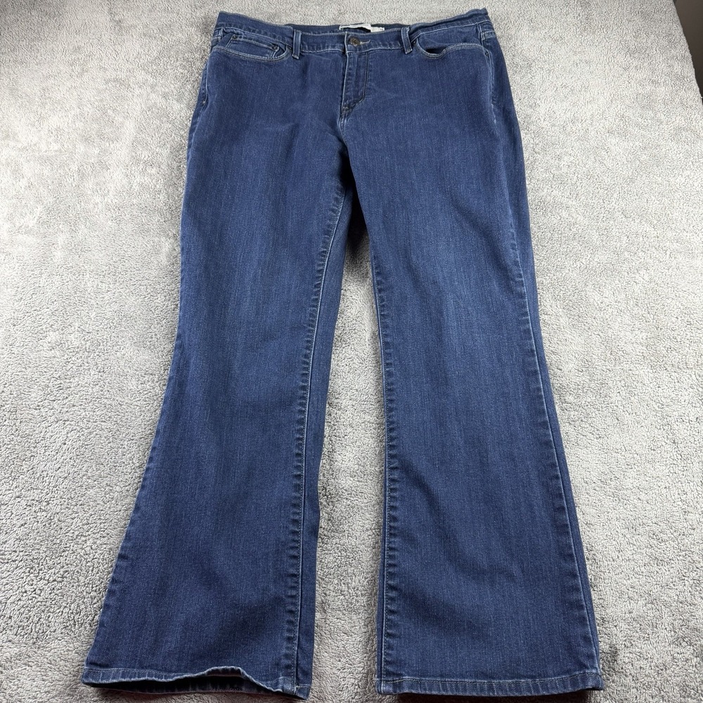 Levis 515 Bootcut Jeans Womens 16  Blue‎ Mid Rise